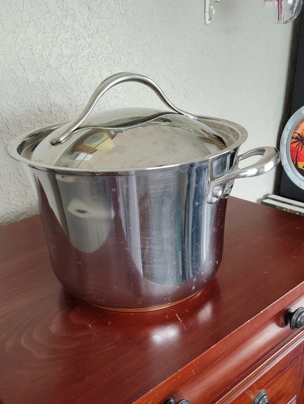 Anolon Stainless Steel Copper Bottom 6.5 Quart Stockpot